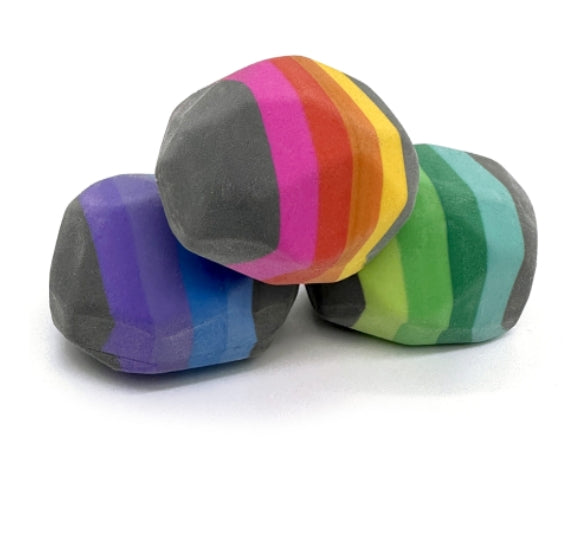 Box of Rocks Erasers Set of 3
