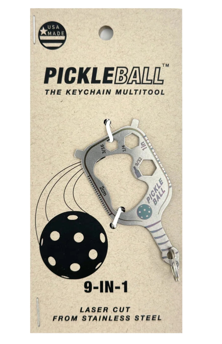 Pickleball 9 in 1 Keychain
