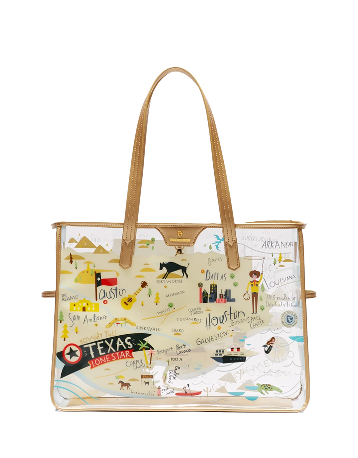 Texas Clear Beach Tote