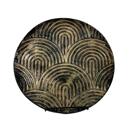 Tray Circular Arch River Rock *CM