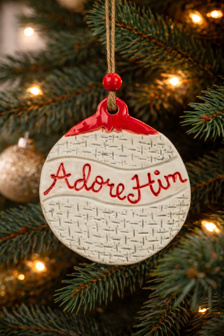 Ornament Adore Him Small Plaid Design *CM