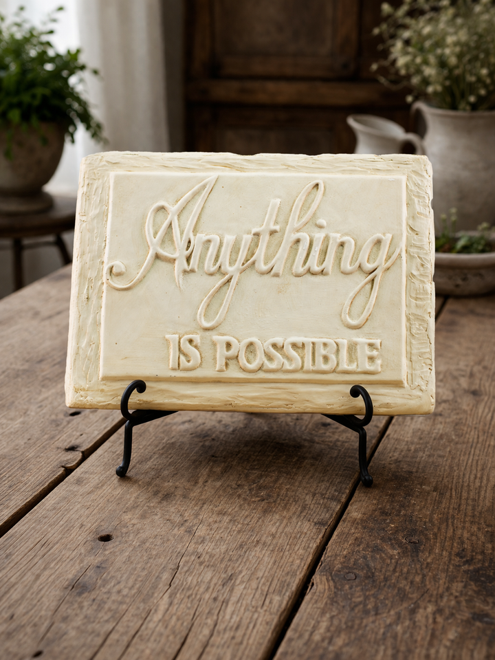 Plaque Anything Is Possible White *CM