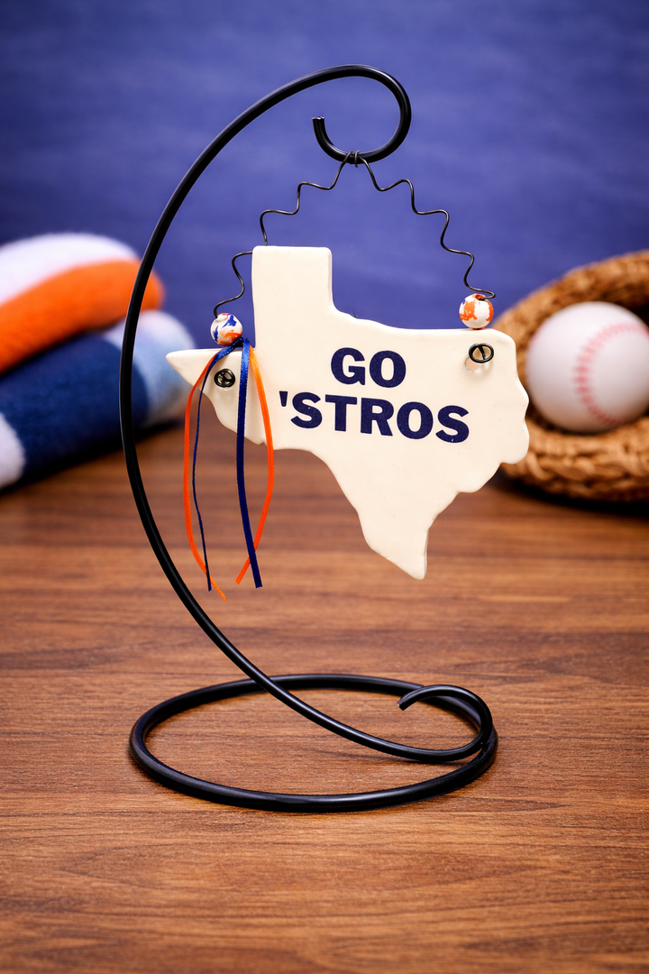 Plaque Texas Astros Blue Orange *CM