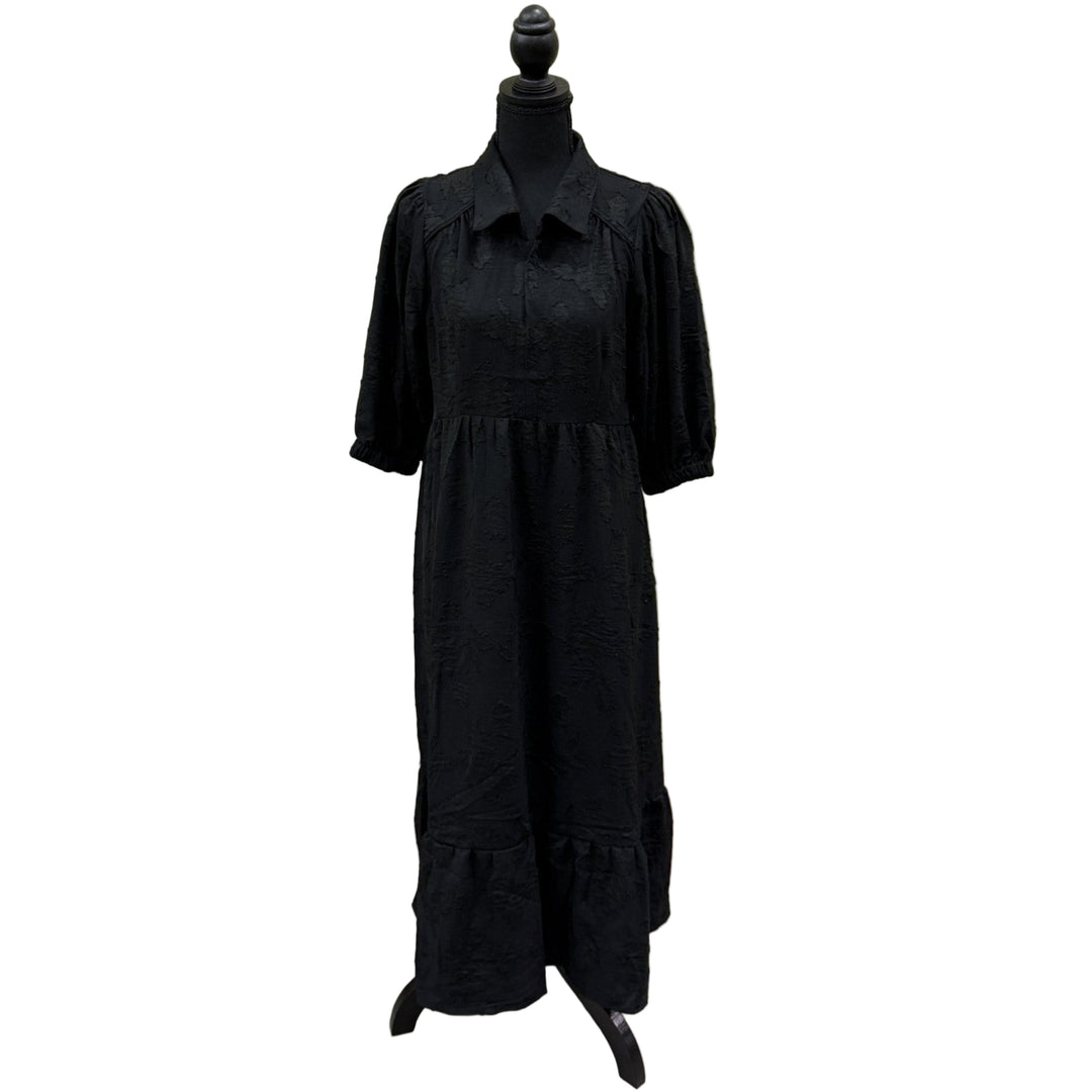 black umgee dress with texture