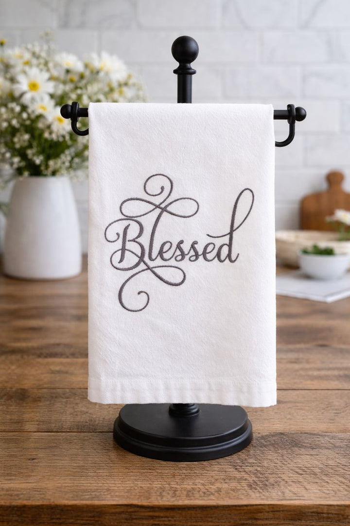 Towel Blessed White *CM