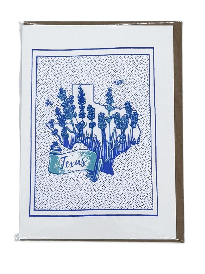 blue bonnet texas state card