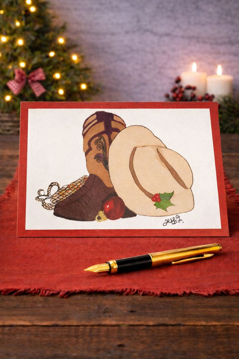 boots card and hat by jeff G