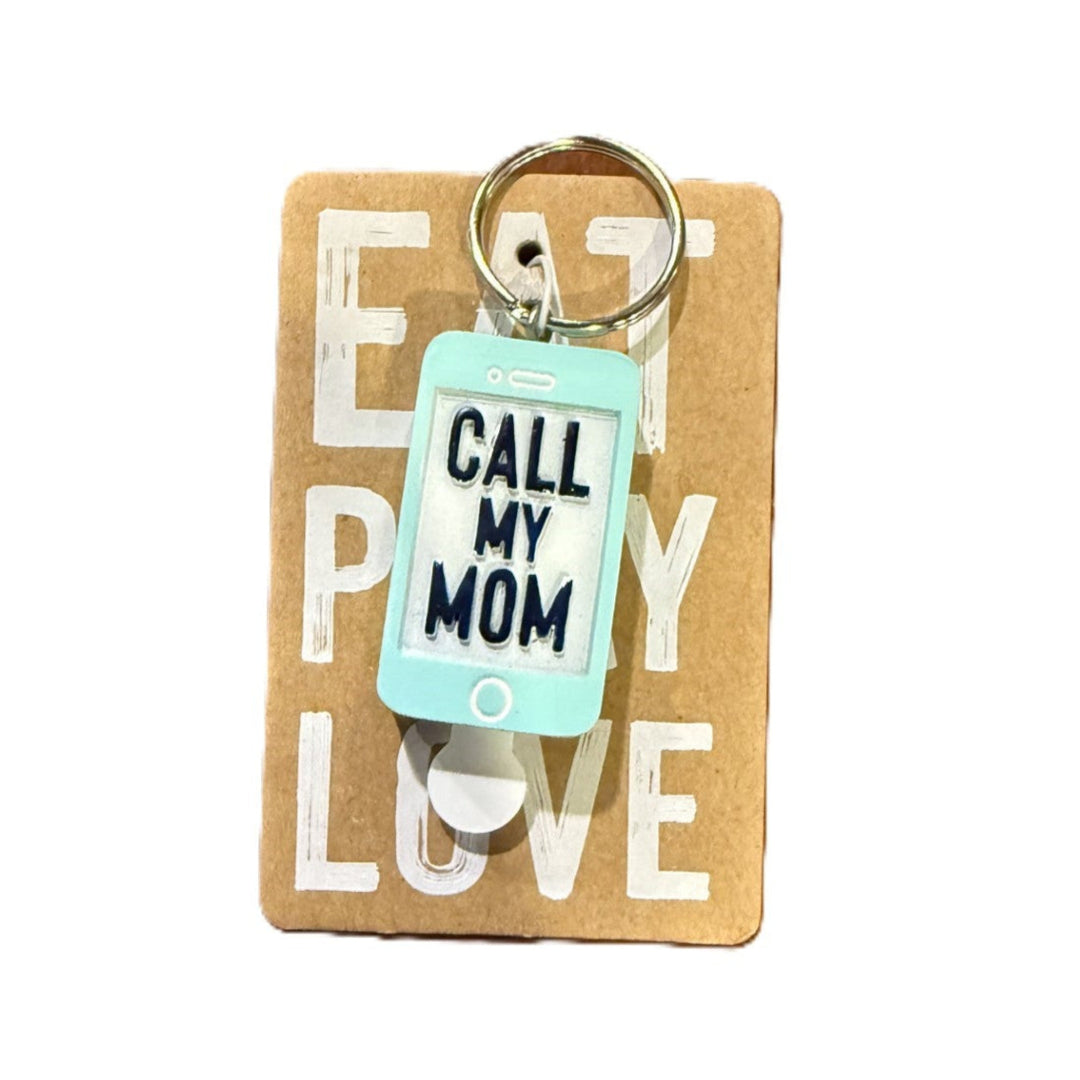 call my mom dog light up tag