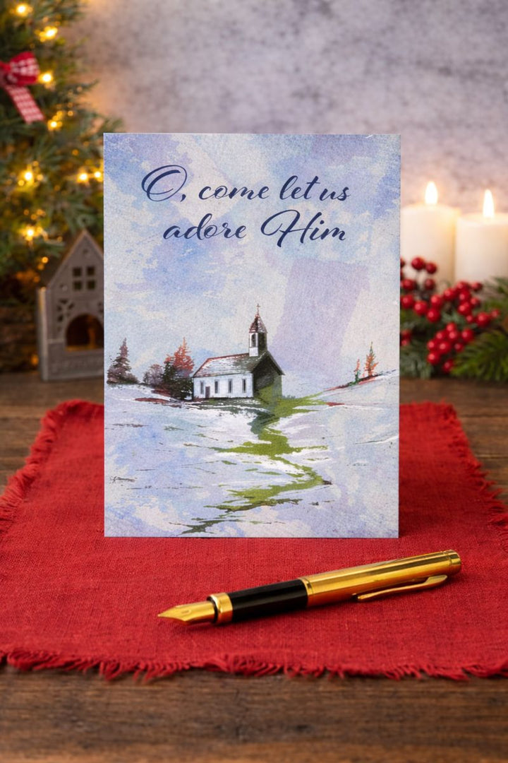 Card Church Adore Him - Pack of 5 *CM
