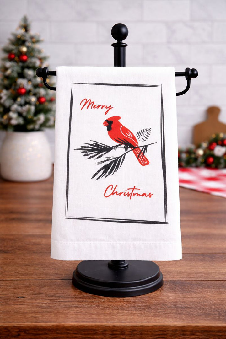 Towel Merry Christmas Cardinal *CM