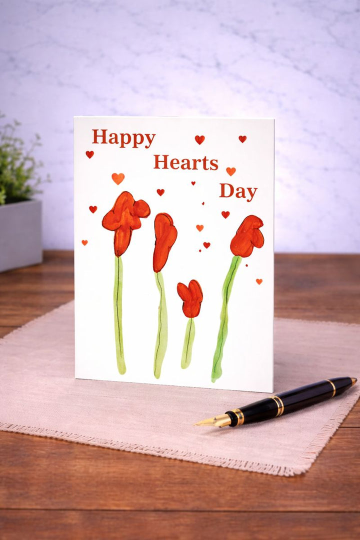 Card Valentine's Happy Hearts Day