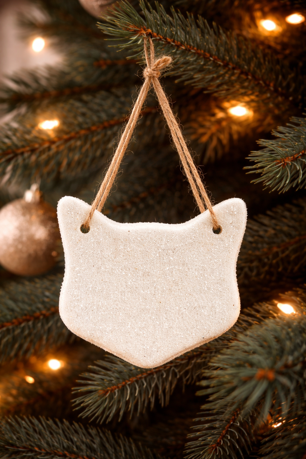 Ornament Cat Face Sugar Frost *CM