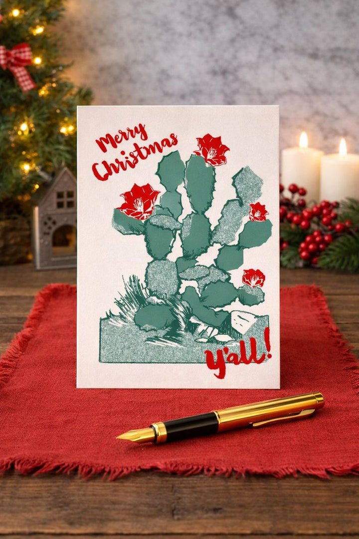 Christmas Cactus Screen Print *CM