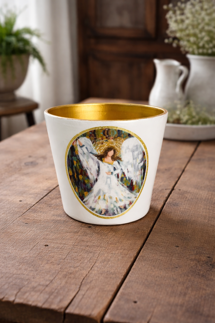 Planter Christmas Angel Colorful *CM