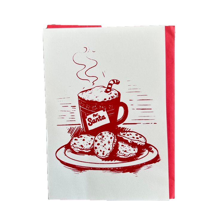 Cookies For Santa Card Screen Print *CM