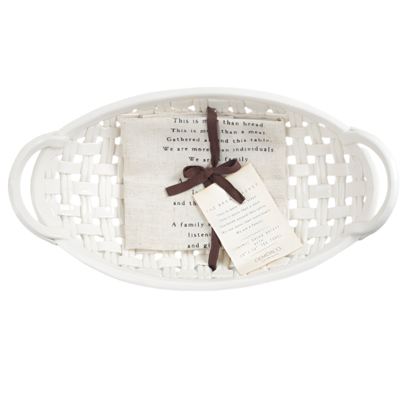 gathering oblong bread basket 