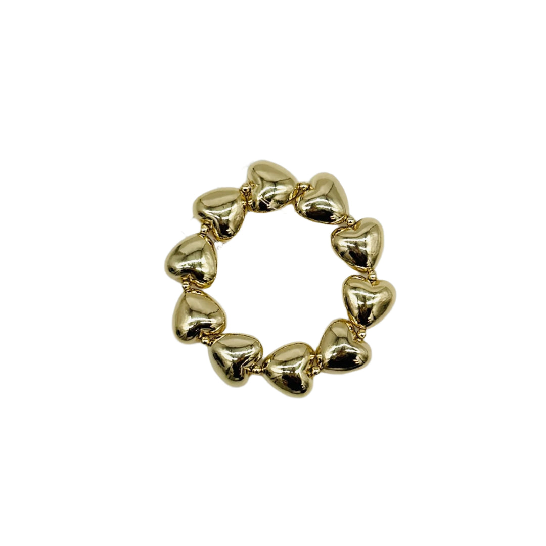 gold heart bracelet 