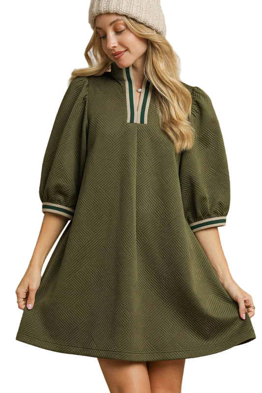 green umgee dress