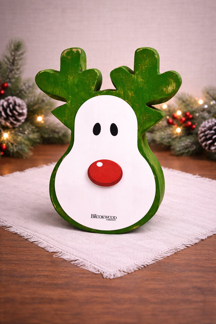 Reindeer Candle Green Christmas Hearth Fragrance *CM