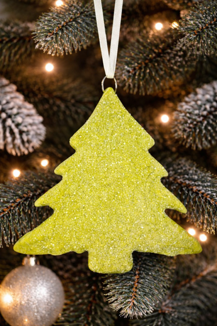 Ornament Pattern Christmas Tree Chartreuse