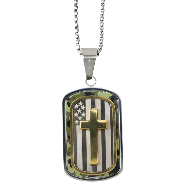 hold fast camo necklace