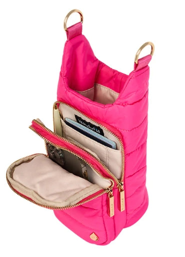 hot pink hydro bag open view 