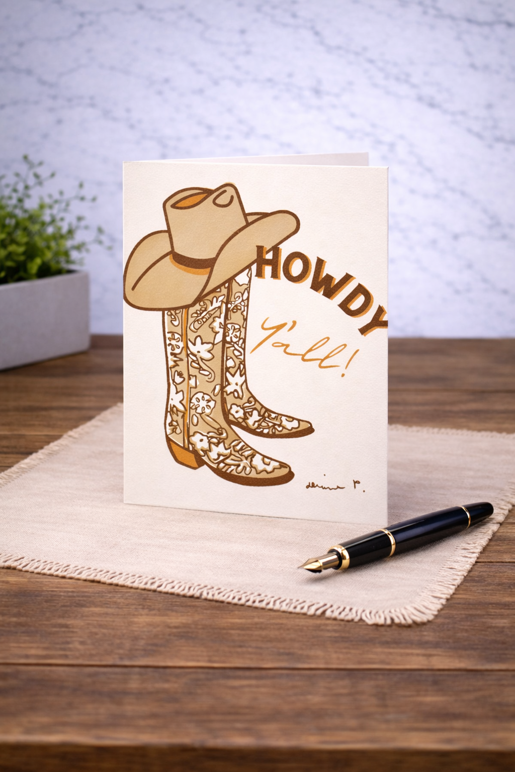 howdy yall card