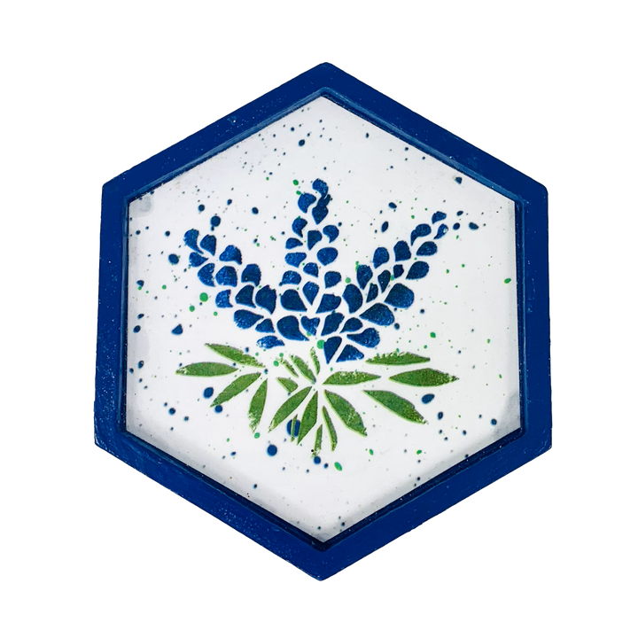 Coaster Bluebonnet Hexagon Blue *CM