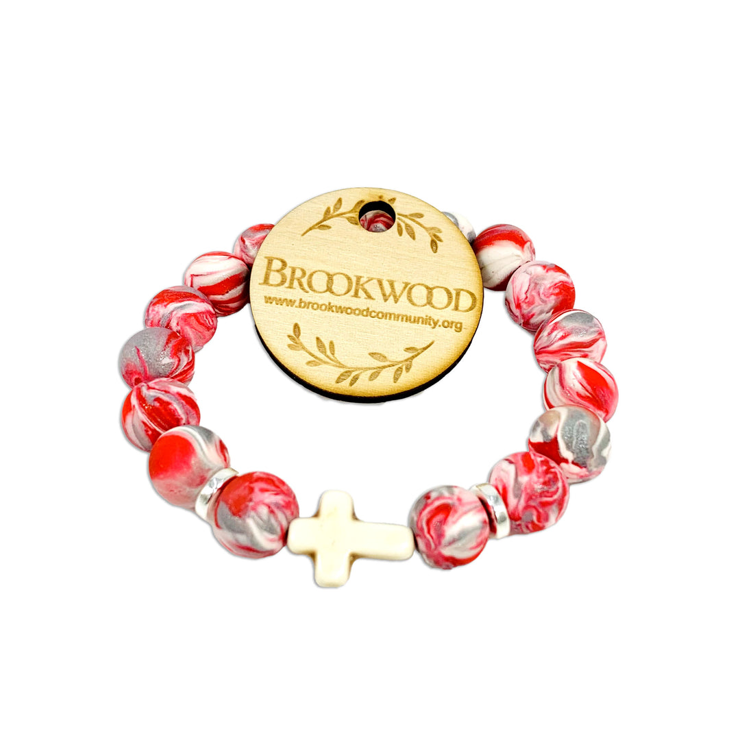 Bracelet U of H - Red/White/Gray