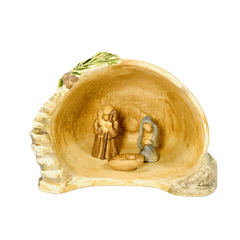 Nativity Primitive Creche White