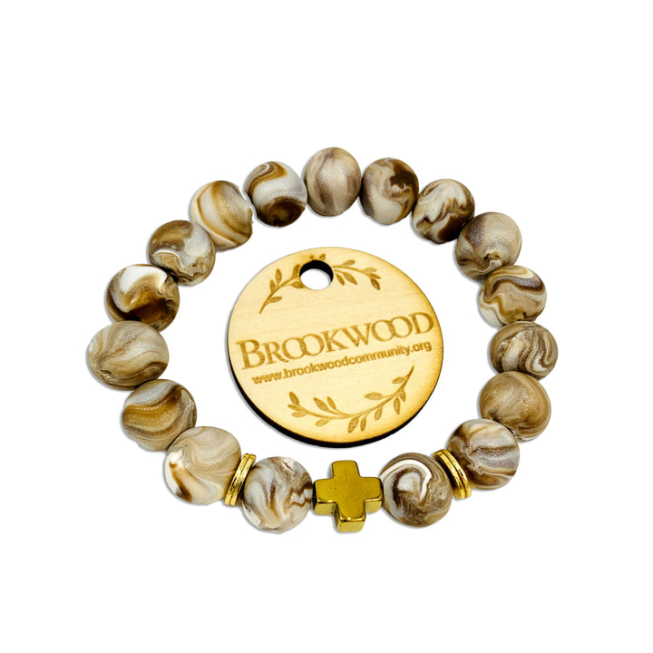 Bracelet Clay Bead Natural *CM