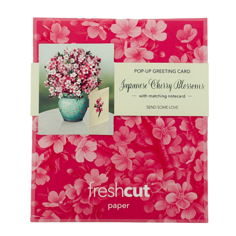 japanese cherry blossom fresh cut card