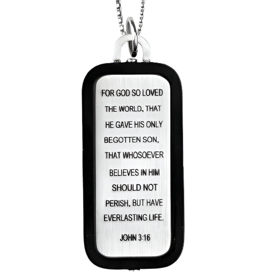 john 3:16 necklace mens with words