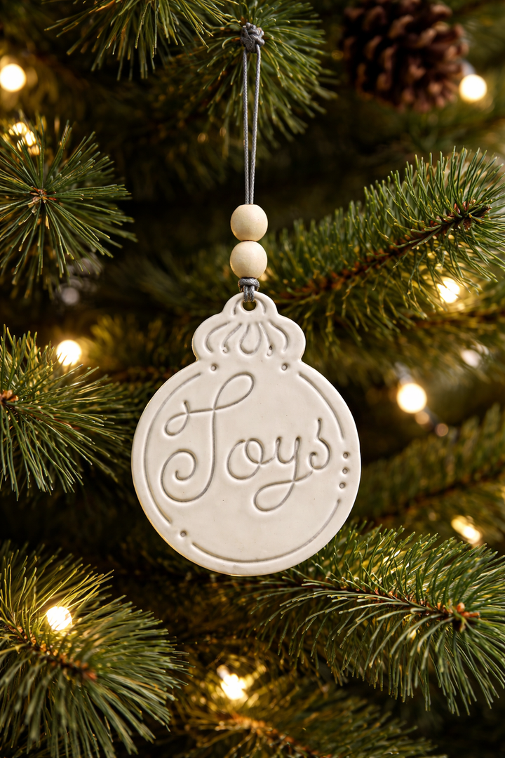 Ornament Joy Pearl Gray *CM