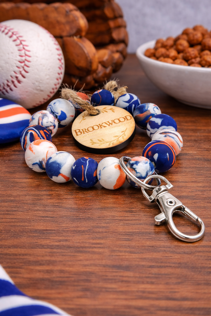 Keychain Bracelet Astros Orange/Blue/White  *CM