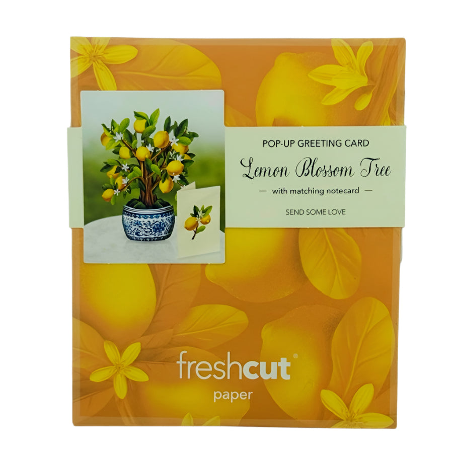 lemon blossom tree fresh cut mini card