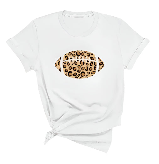 leopard print football shirt
