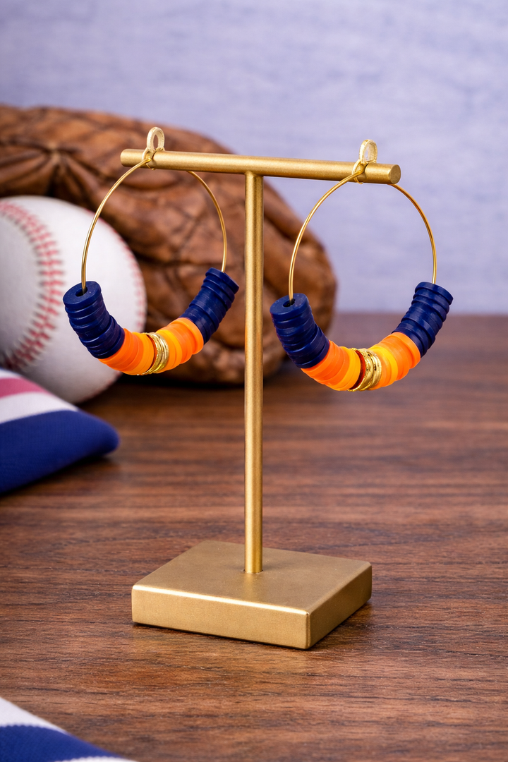 Earrings Astros Medium Heishi Beads  *CM