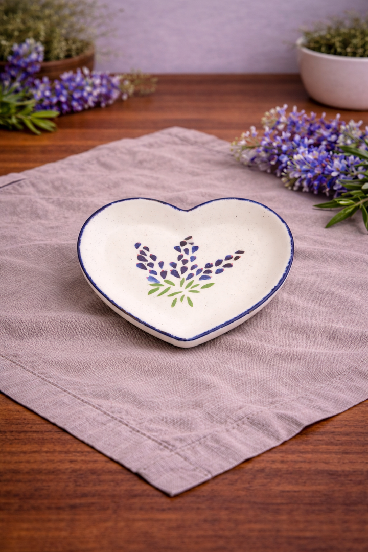 Plate Heart Bluebonnet Small