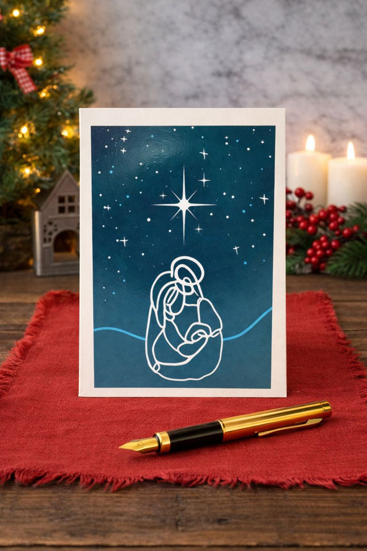 Card Modern Nativity Screen Print *CM