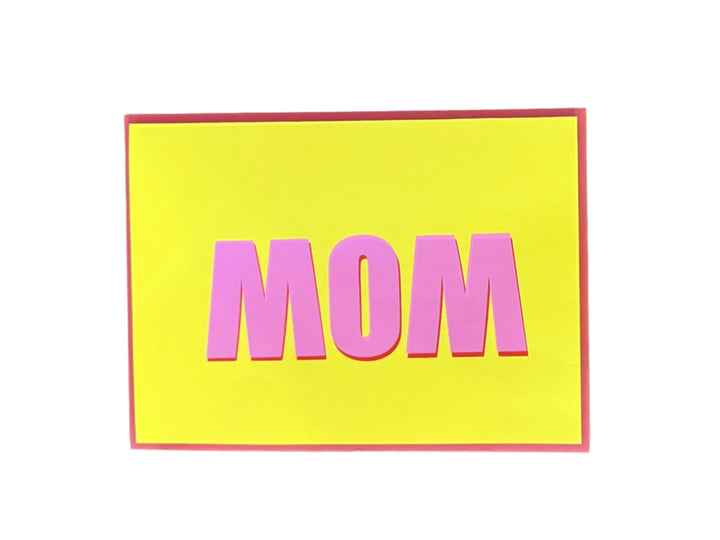 mom screen print card