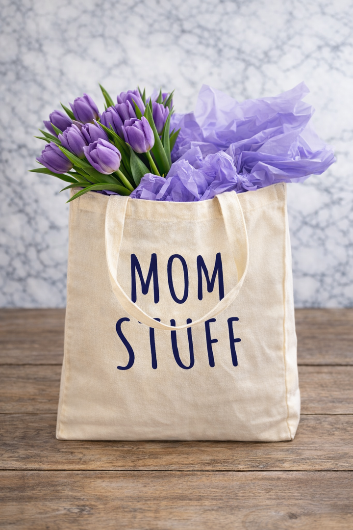 Mom Stuff Tote Bag Violet *CM