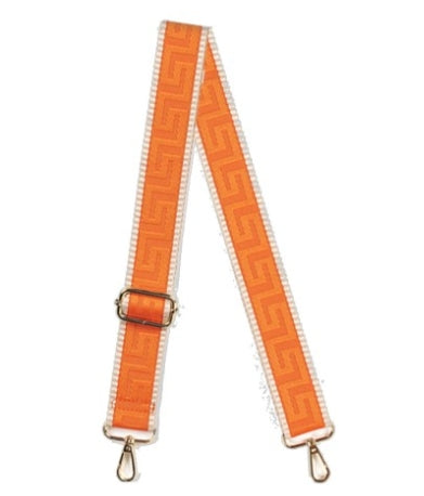 orange purse strap greek look