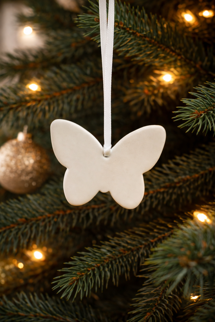 Ornament Butterfly White *CM