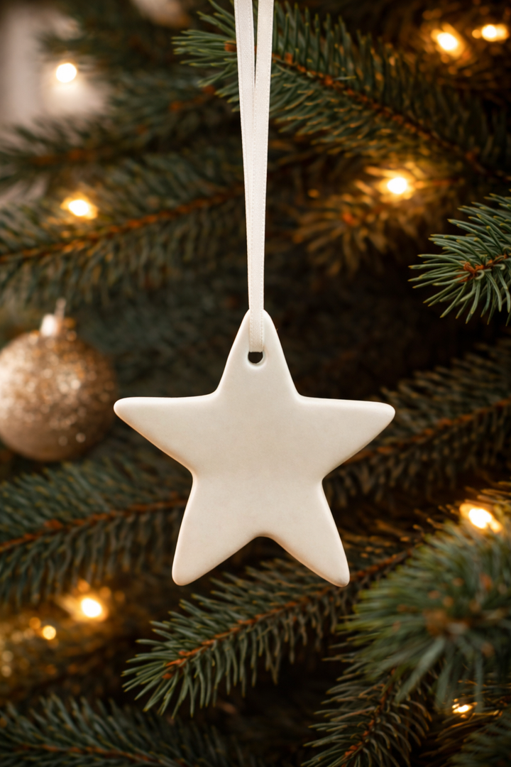 Ornament White Star *CM