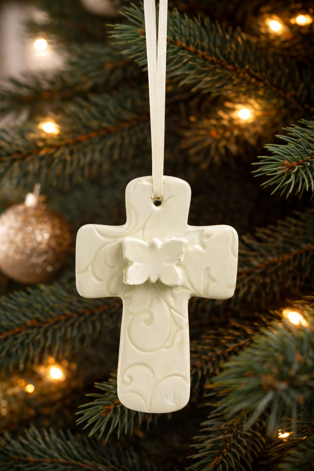 Ornament Cross - Butterfly *CM