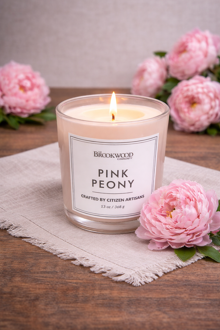 Candle Brookwood Classic Series - Pink Peony  *CM