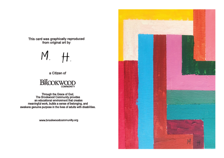 Printed Card Mark Striped *CM