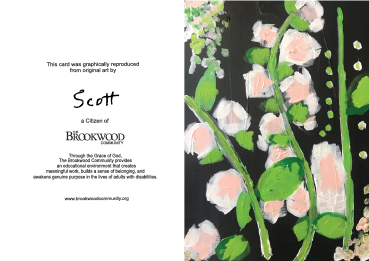 Printed Card Scott Flowers