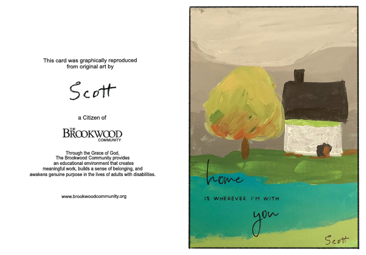 Printed Card Scott Home